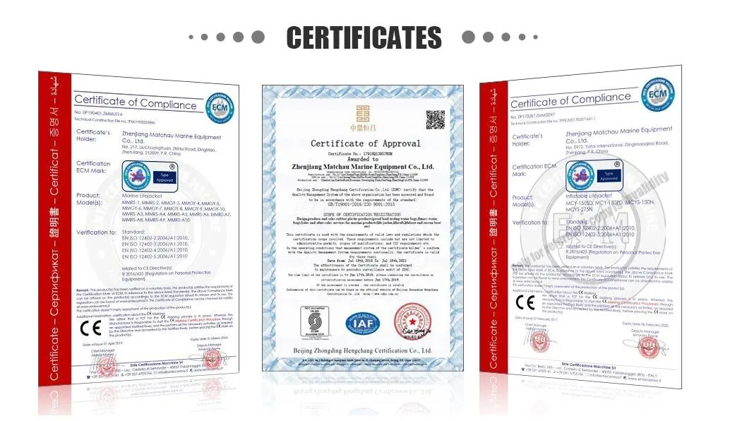 150n Buoyancy Lifesaving and Customized Inflatable Life Jacket for Adult