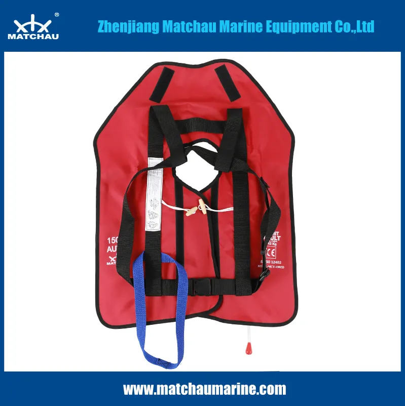 150n Buoyancy Lifesaving and Customized Inflatable Life Jacket for Adult