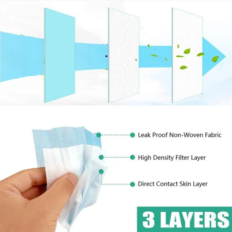 20/30/40/50/100PCS Non-Woven 3 Layers Disposable Mask Breathable Face Mouth Mask Kids Adult Ear Loop Filter 2021