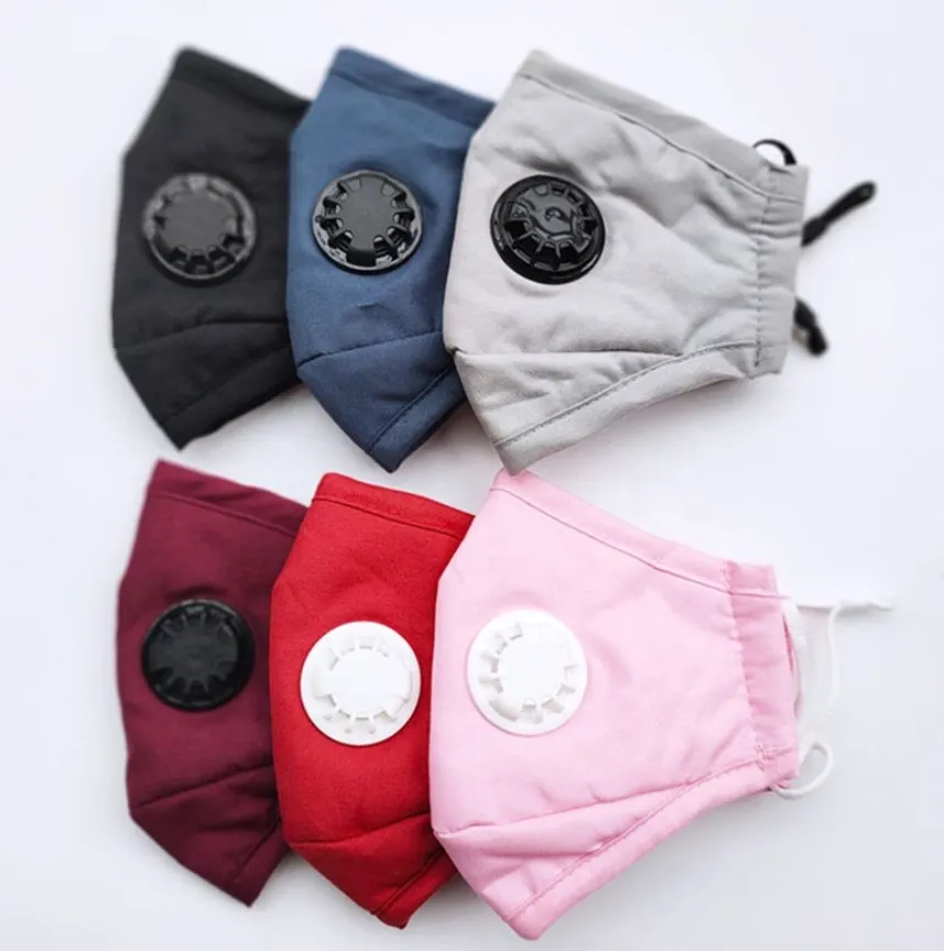 2020 Hot Sale Washable Reusable Cotton Kids Face Maskes with Valve