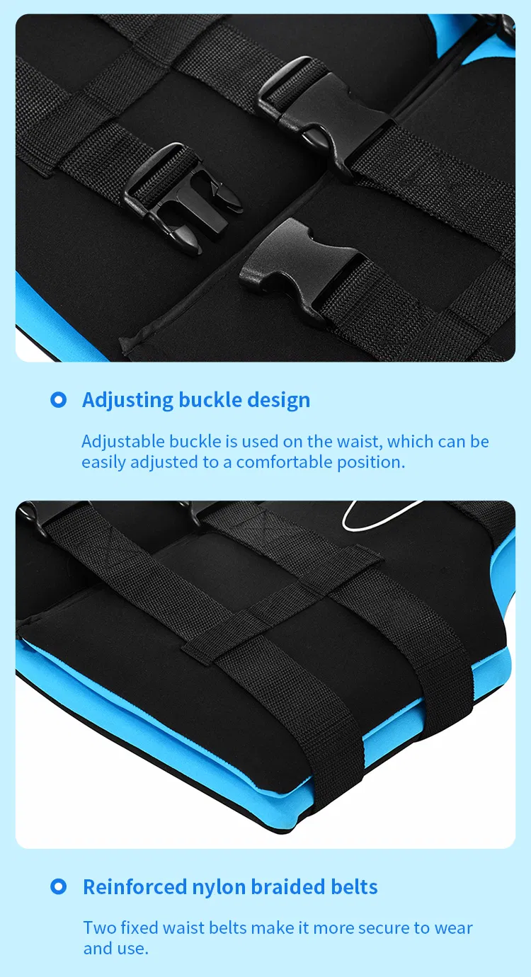 2021 Baizhou Newest Buoyancy Manufacturing EPE Neoprene Foam Life Jacket OEM Safety Vest