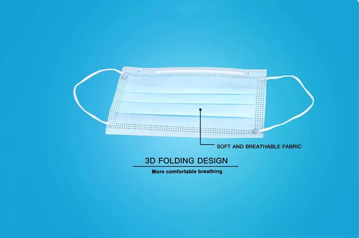 3 Layers Non-Woven Disposable Protective Mask