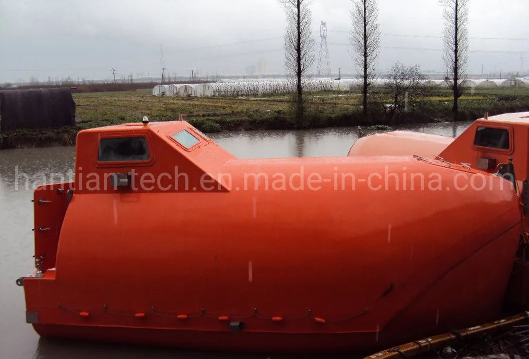 31p Capacity Marine Lifesaving Equipment Freefall Type Totally Enclosed FRP Boat