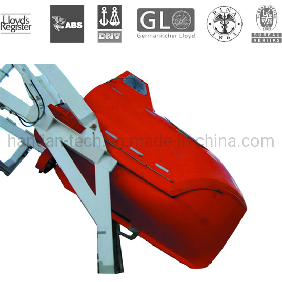 31p Capacity Marine Lifesaving Equipment Freefall Type Totally Enclosed FRP Boat