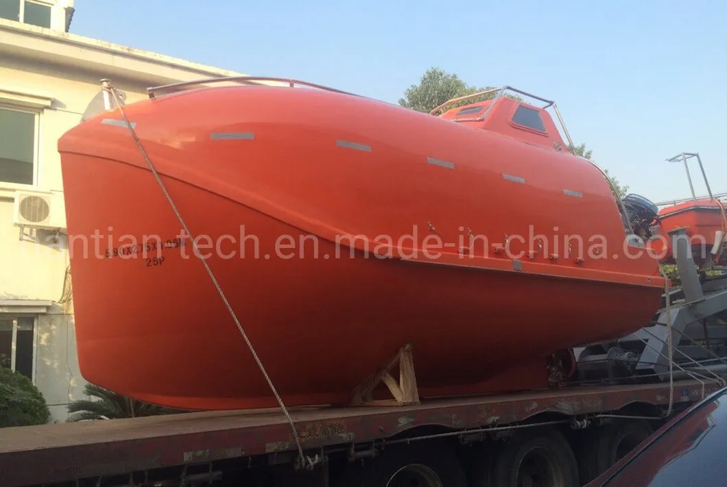 31p Capacity Marine Lifesaving Equipment Freefall Type Totally Enclosed FRP Boat