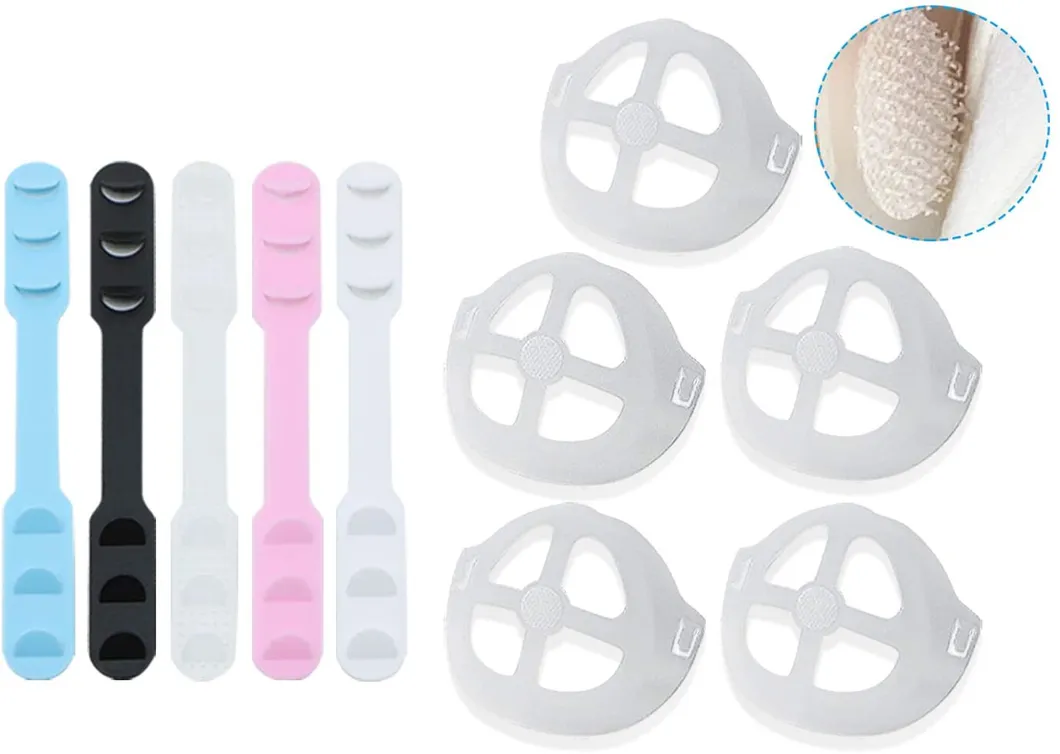 3D Face Mask Bracket Breathe Cup Silicone for More Breathing Space