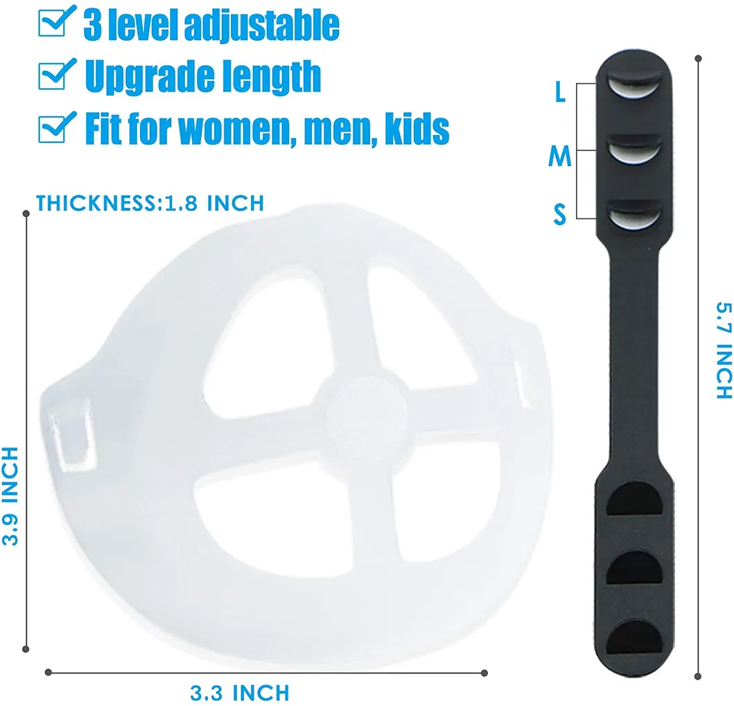 3D Face Mask Bracket Breathe Cup Silicone for More Breathing Space