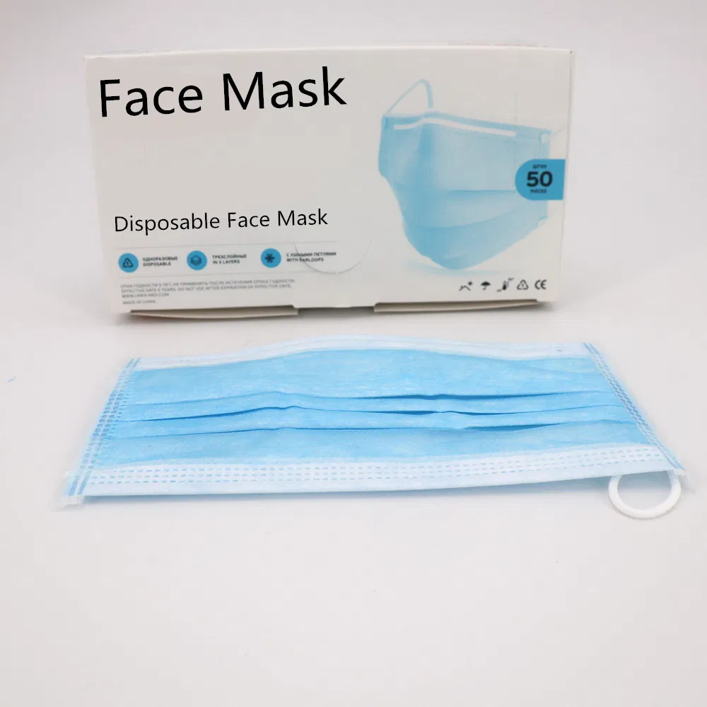 Anti Dust Disposable Non-Wove 3 Layer Ply Filter Mouth Face Meltblown Masks