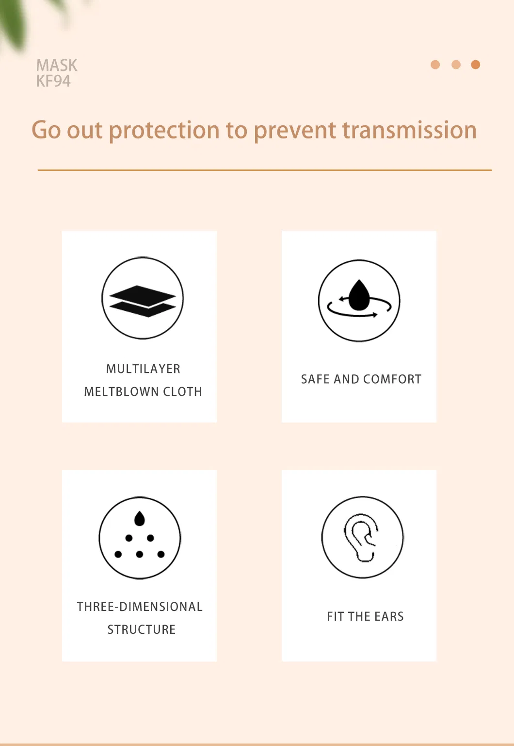 Anti-Dust Willow Leaf Mask Color Disposable Protective Kf94 Facemask