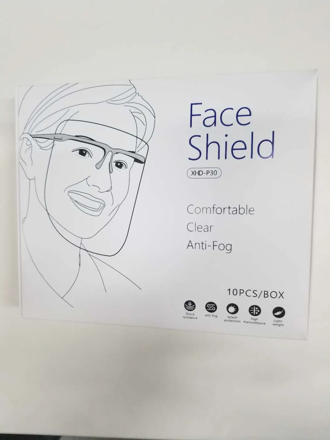 Anti Fog Clear Transparent Protective Safety Visor Face Facial Weat Glasses Clear Shield Faceshield with Glasses Nmpa Testing Reports Anti Virus