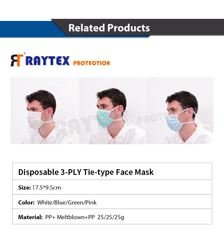 Blue Earloop Disposbale PP Nonwoven Anti Virus Face Mask