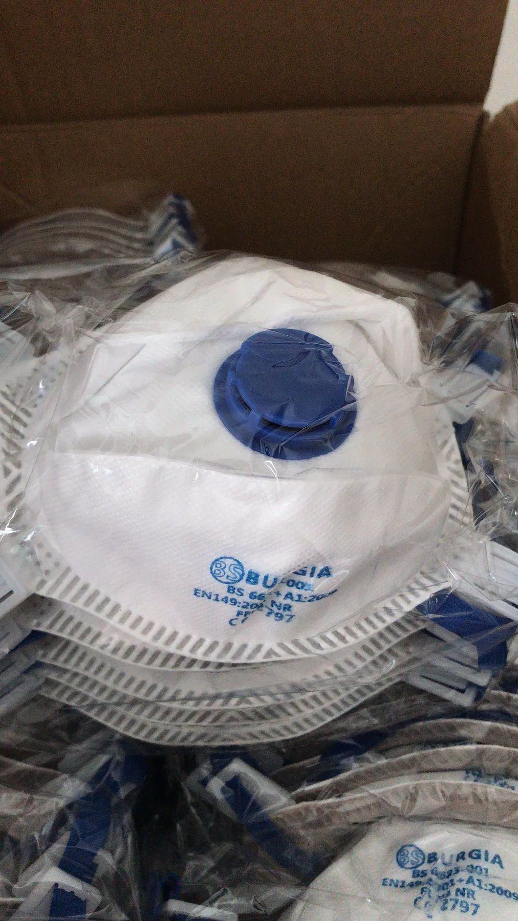 Blue-Earloop-Mask  Ppf3 Kn95 Ce Respirator En149-2001+A1: 2009 Kn95 Mask