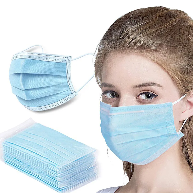Disposable 3 Layers Non Woven Mask Masks Disposable Face Mask