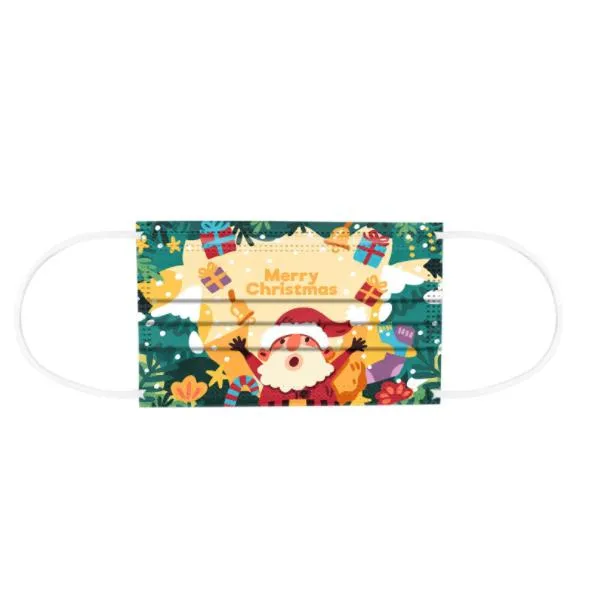 Dm005-C12 Merry Christmas Holiday Green Dust Masks