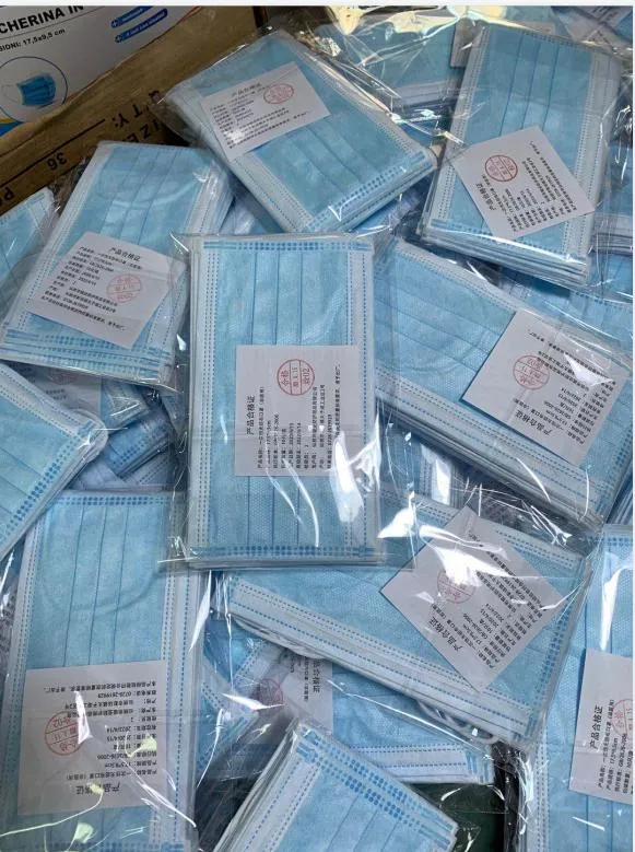 Dm005 Disposable Blue Melt-Blown Dust Masks with Earloops