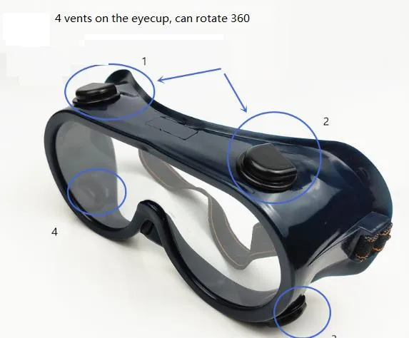 Double-Can Activated Carbon Gas Mask with Eye Mask
