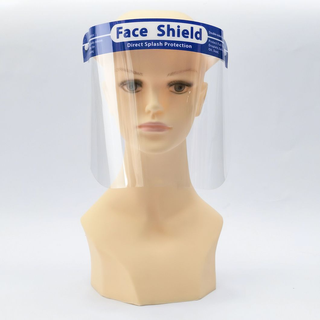 Double-Sided Anti-Fog Transparent Pet Plastic Full Face Protection Face Shields Protective Isolation Masks  China Test Report Fast Delivery Vacuum Packing