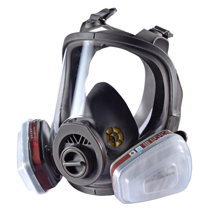 Dual/Double Filter Cartridge Type Protective/Chemical/Gas/Smog/Welding/Military/Industrial/Smoke/Full/ Half Face Mask Resuable Respirator/Facepiece/Mask