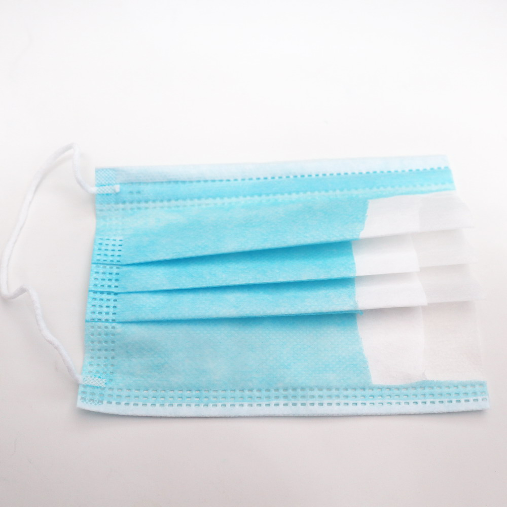Dust Mask Blue 3 Ply Non Woven Anti Flu Virus Earloops