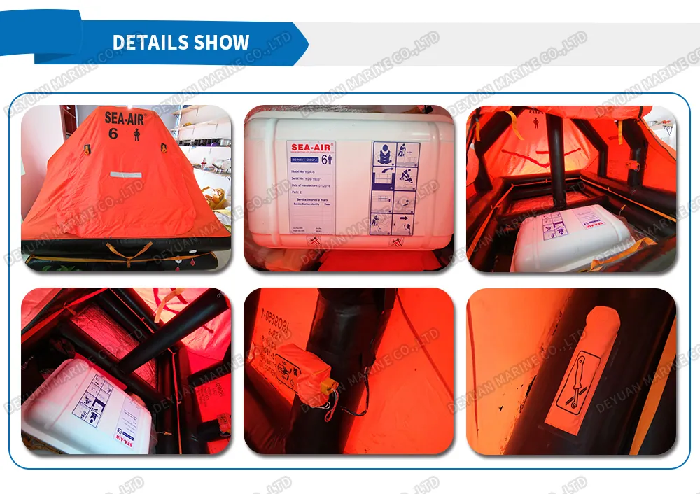 Ec Approval 8 Man Throw-Overboard Inflatable Life Raft