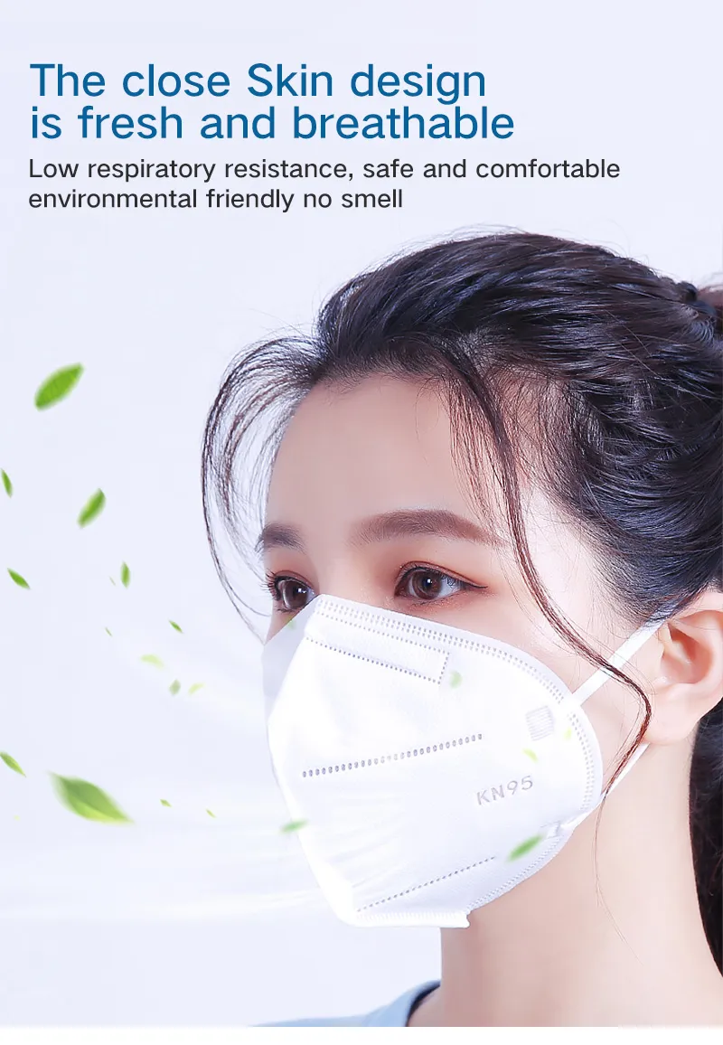 Excellent Breathe Freely Chinese Supplier High Quality Anti Pollution Carbon Filter Face Mask GB2626 Kn95 Certificate
