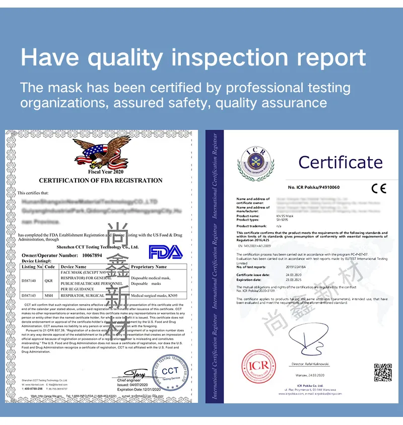 Excellent Breathe Freely Chinese Supplier High Quality Anti Pollution Carbon Filter Face Mask GB2626 Kn95 Certificate