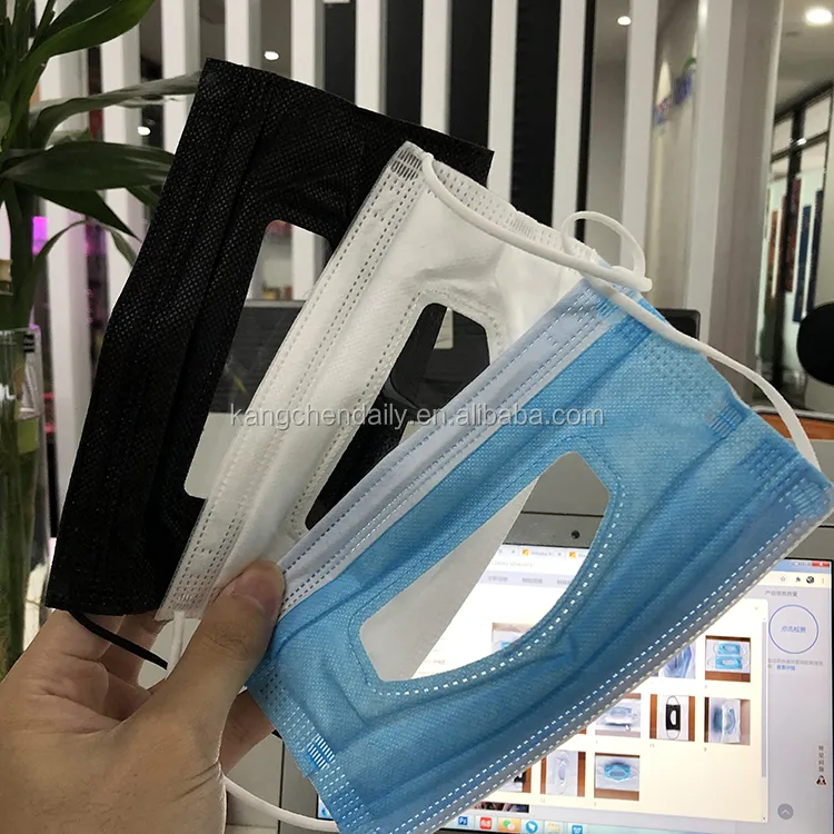 Facemask FFP3 with Earloop Lip Language Transparent Mask