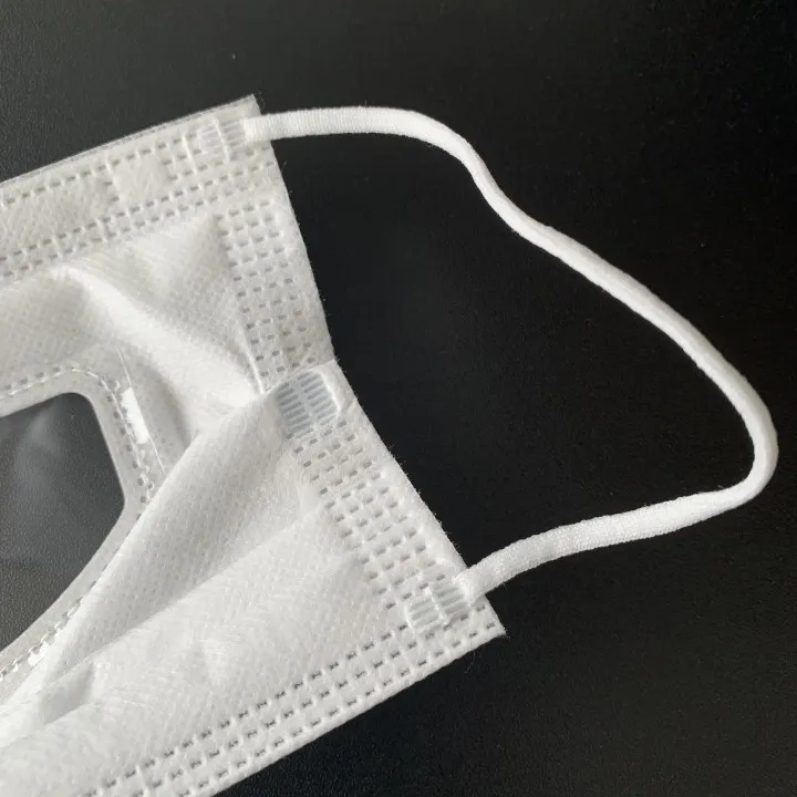 Facemask FFP3 with Earloop Lip Language Transparent Mask