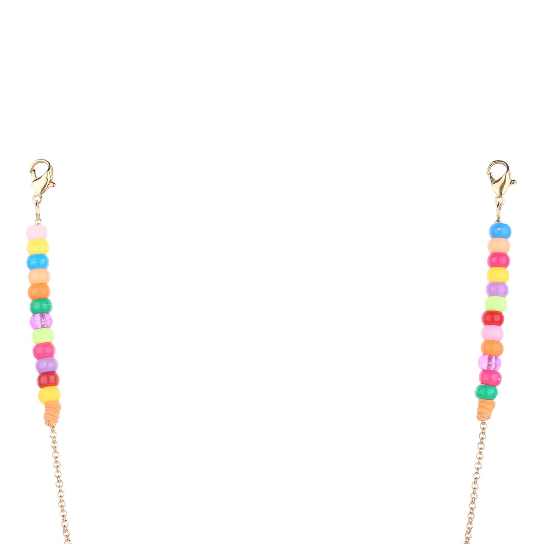 Fashion Colourful Beads Chain Glasses Chains Masked Necklace for Women Face Masked Chain Holder Anti-Slip