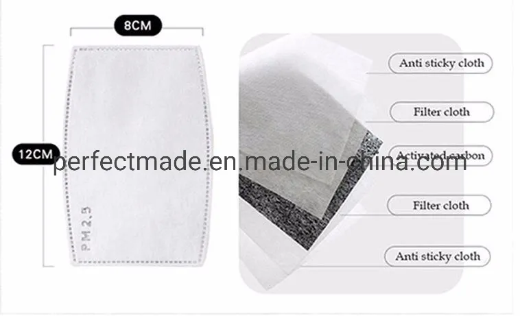 Fashion Washable Reusable Protective Cotton Face Mask with Pm2.5 Filter