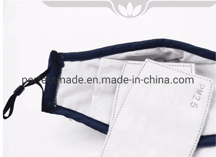 Fashion Washable Reusable Protective Cotton Face Mask with Pm2.5 Filter