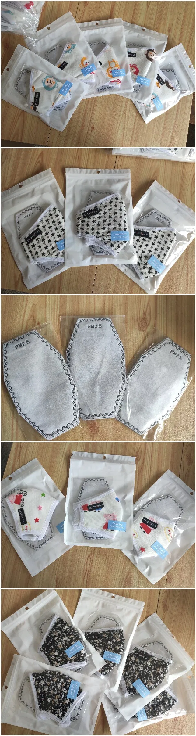 Fashion Washable Reusable Protective Cotton Face Mask with Pm2.5 Filter