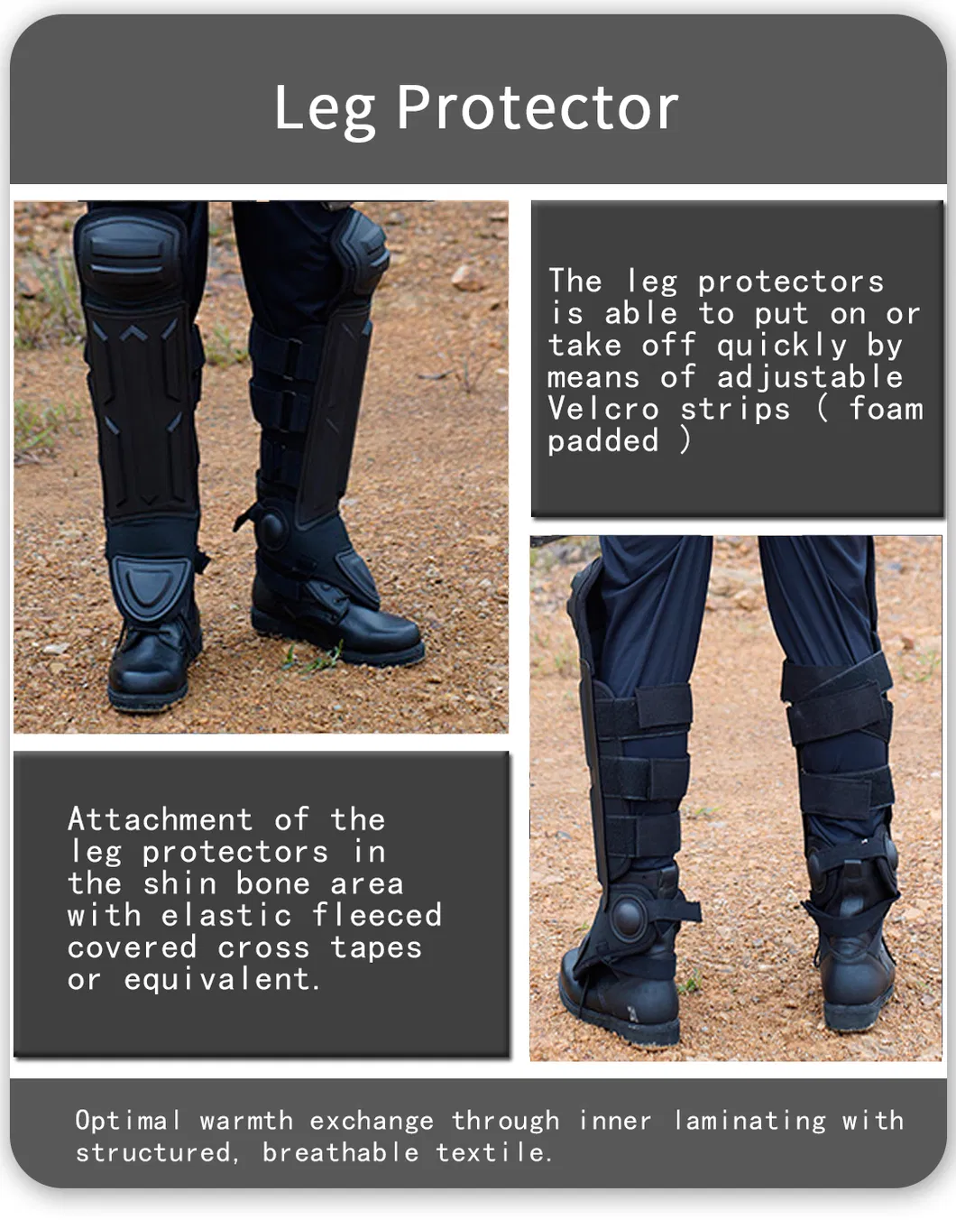 Flame Resistant Law Enforcement Anti Riot Suit Police Body Armor