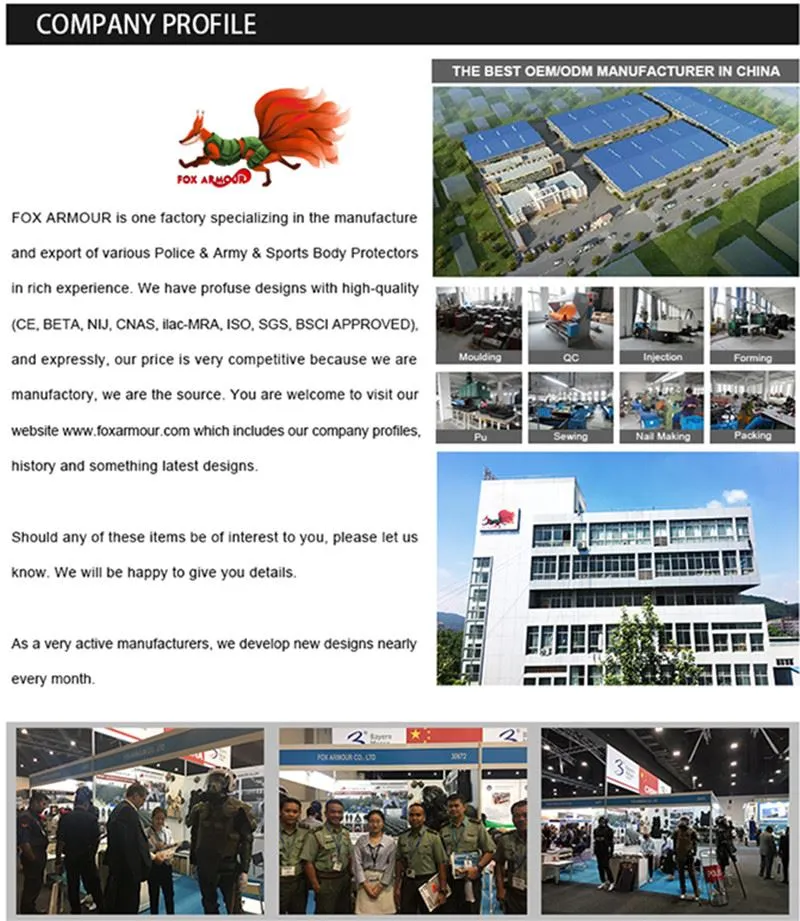 Flame Resistant Law Enforcement Anti Riot Suit Police Body Armor