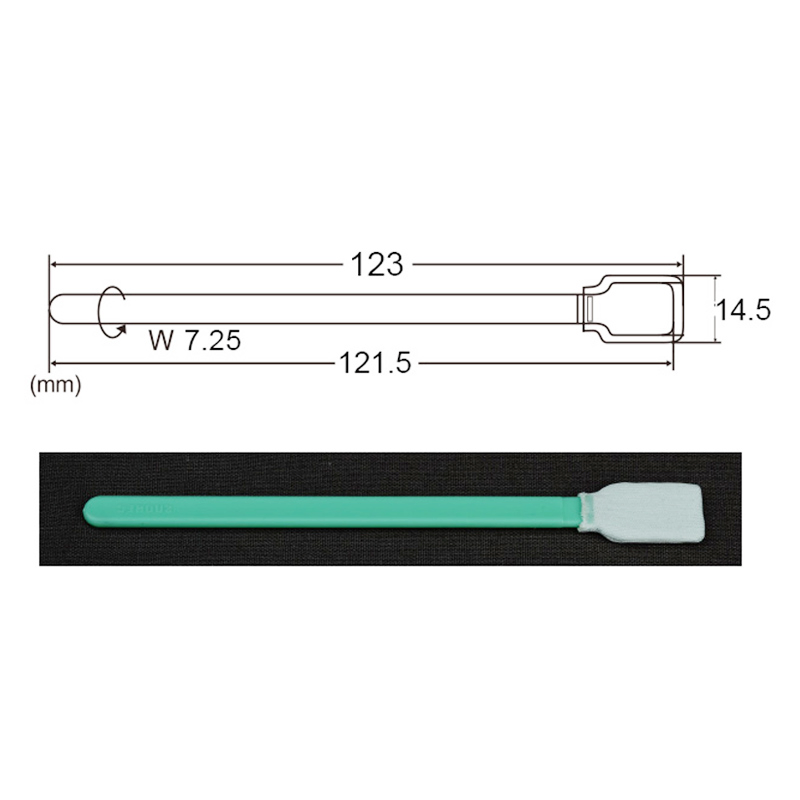 Free Sample Lint Free Disposable Rectangle Head Cleanroom Polyester Swab