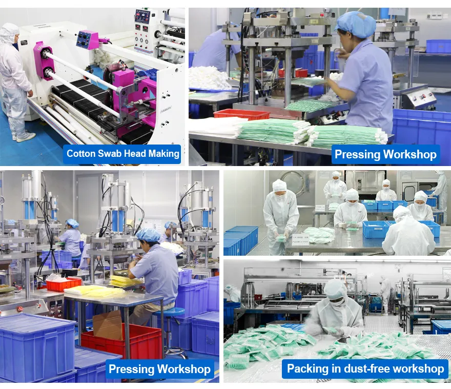 Free Sample Lint Free Disposable Rectangle Head Cleanroom Polyester Swab