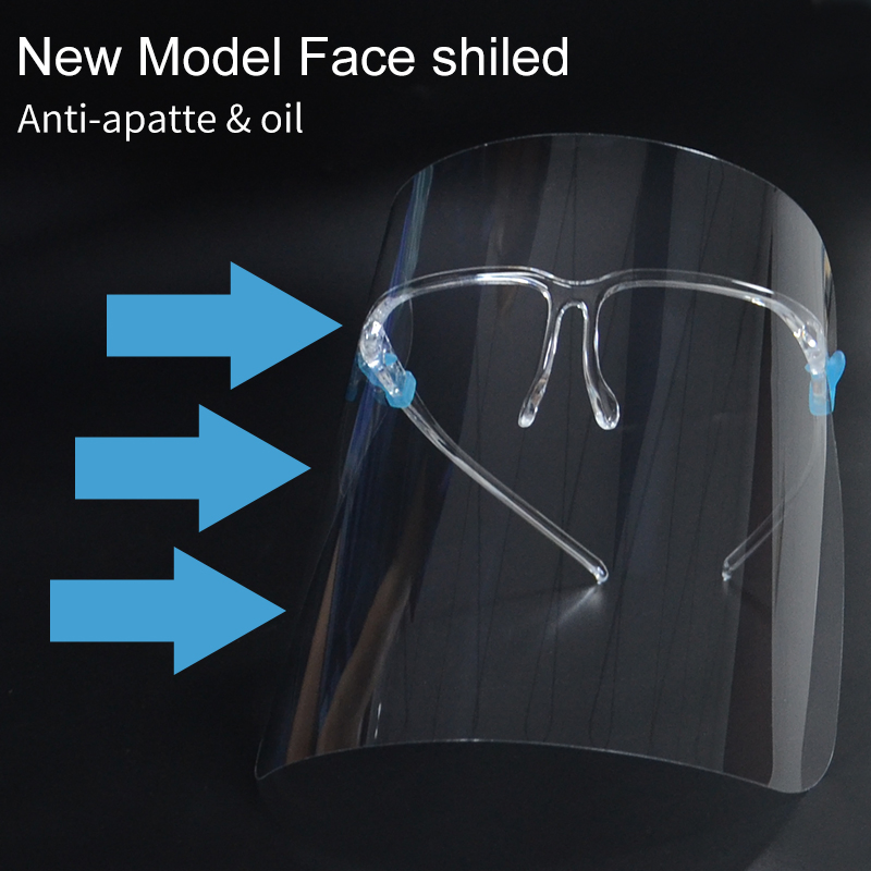 Glasses Frame Transparent Safety High-Quality Plastic Protective Face Shield for Protect Eyes and Face Safely
