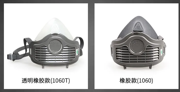Half Face Chemical Facepiece Reusable Half Face Respirator Anti Industrial Construction Dust Gas Mask
