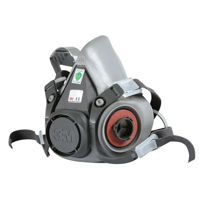 Half Face Chemical Facepiece Reusable Half Face Respirator Anti Industrial Construction Dust Gas Mask, 3m 6200, 6800 Gas Respirator 6001cn Filter Cartridge