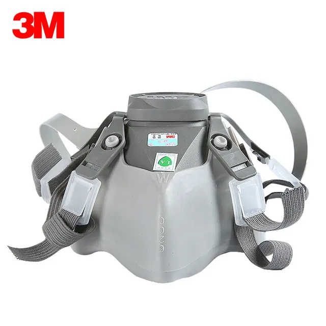 Half Face Chemical Facepiece Reusable Half Face Respirator Anti Industrial Construction Dust Gas Mask, 3m 6200, 6800 Gas Respirator 6001cn Filter Cartridge