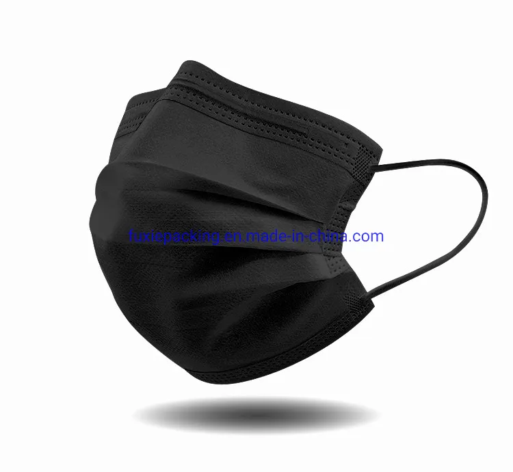 High Quality Disposable Masks Supplier 3 Ply with Black Civilian Facemask