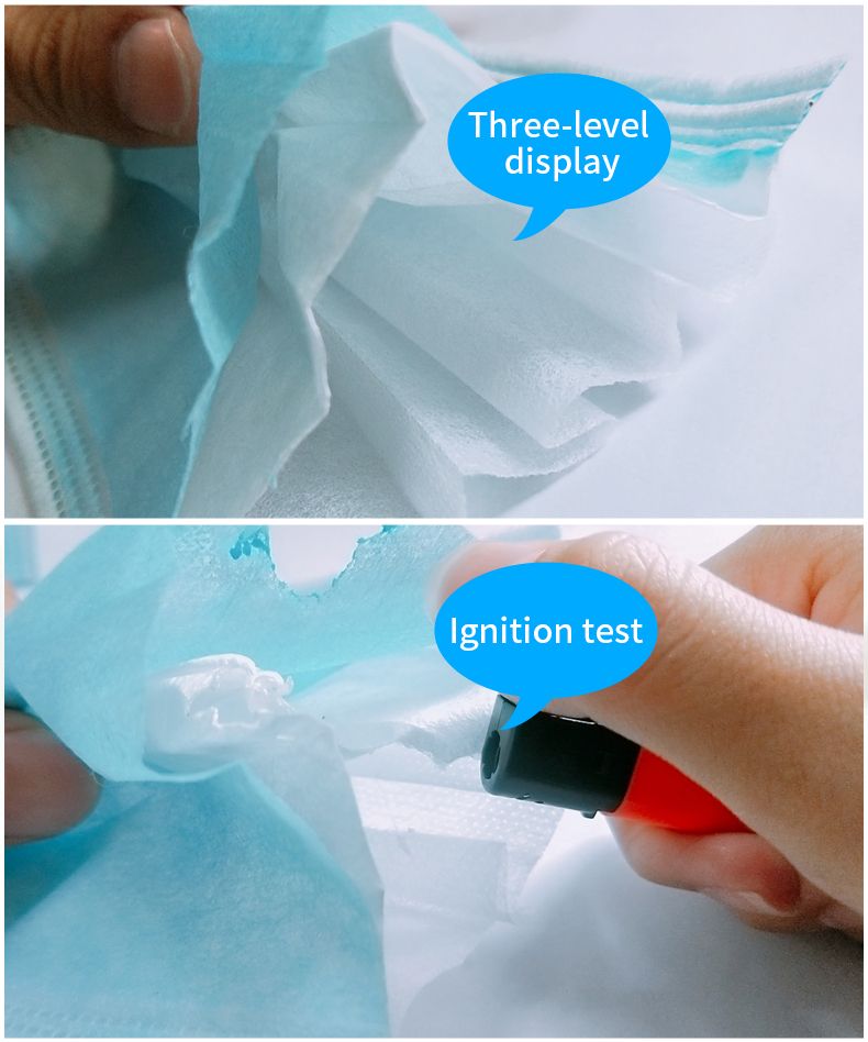 High Quality Outdoor Protective Disposable Non Woven 3ply Face Mask