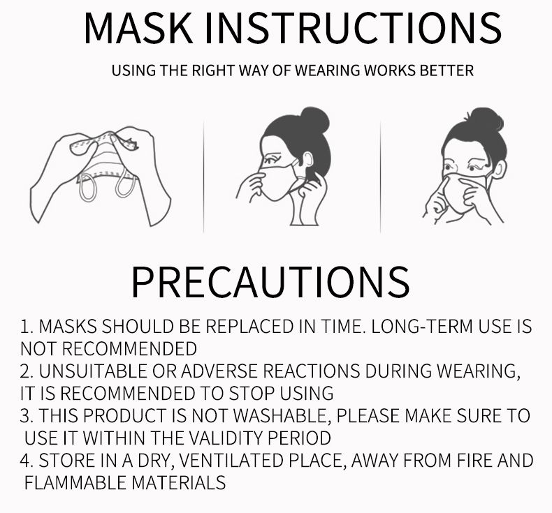 High Quality Outdoor Protective Disposable Non Woven 3ply Face Mask