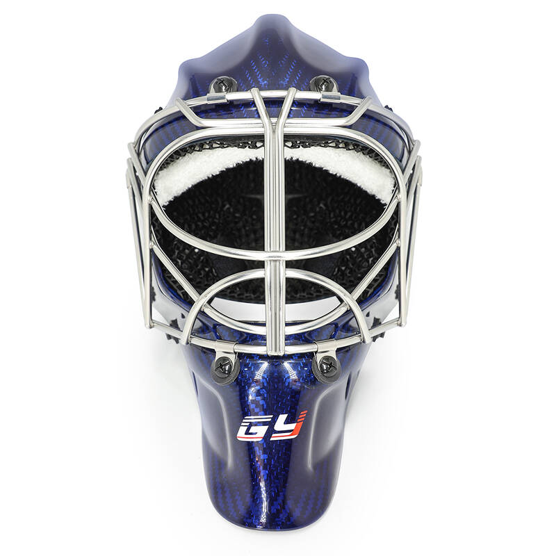 Carbon Fiber Shell Ice Hockey Goalie Helmet