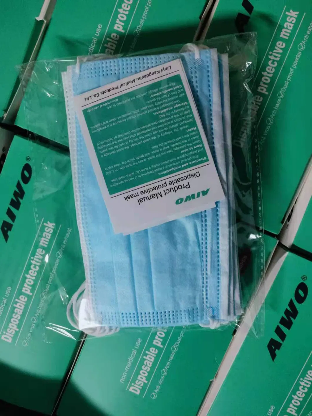 in Stock Cover Your Face Area Closely Disposable 3ply Earloop Face Mask From China