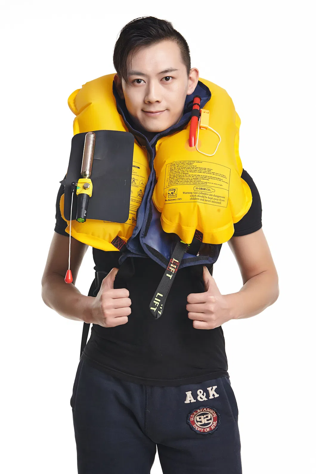 Inflatable Life Jacket 150n/ISO12402 Approved Inflatable Lifejacket