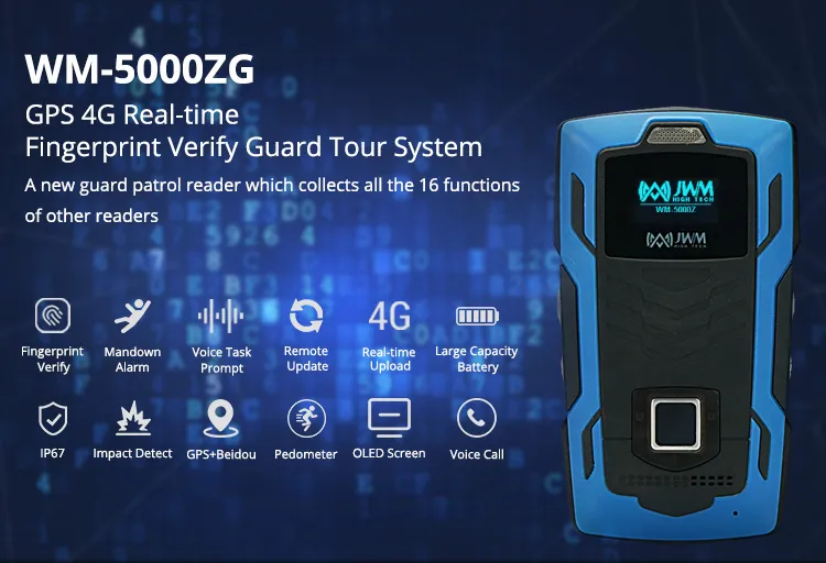 Jwm Anti-Explosion RFID Guard Tour System with Real Time Data Upload