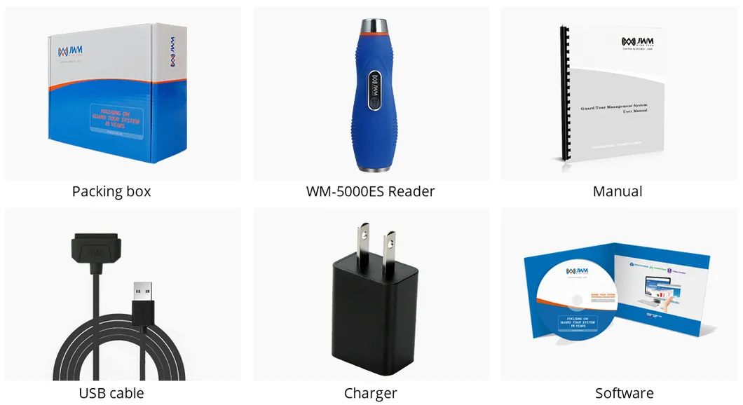 Jwm iButton Security Equipment Baton Guard Tour System for Factory with Free and Cloud Software
