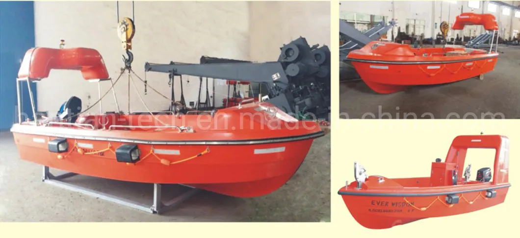 Marine Equipment Solas Orange Gfrp 6p Lifesaving Rescue Boat