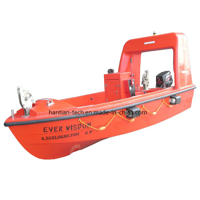 Marine Equipment Solas Orange Gfrp 6p Lifesaving Rescue Boat